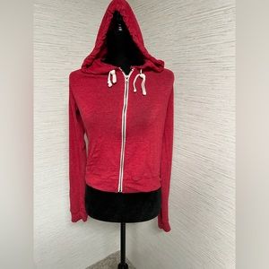 Women’s Abercrombie & Fitch cropped zip fleece Hoodie - size S